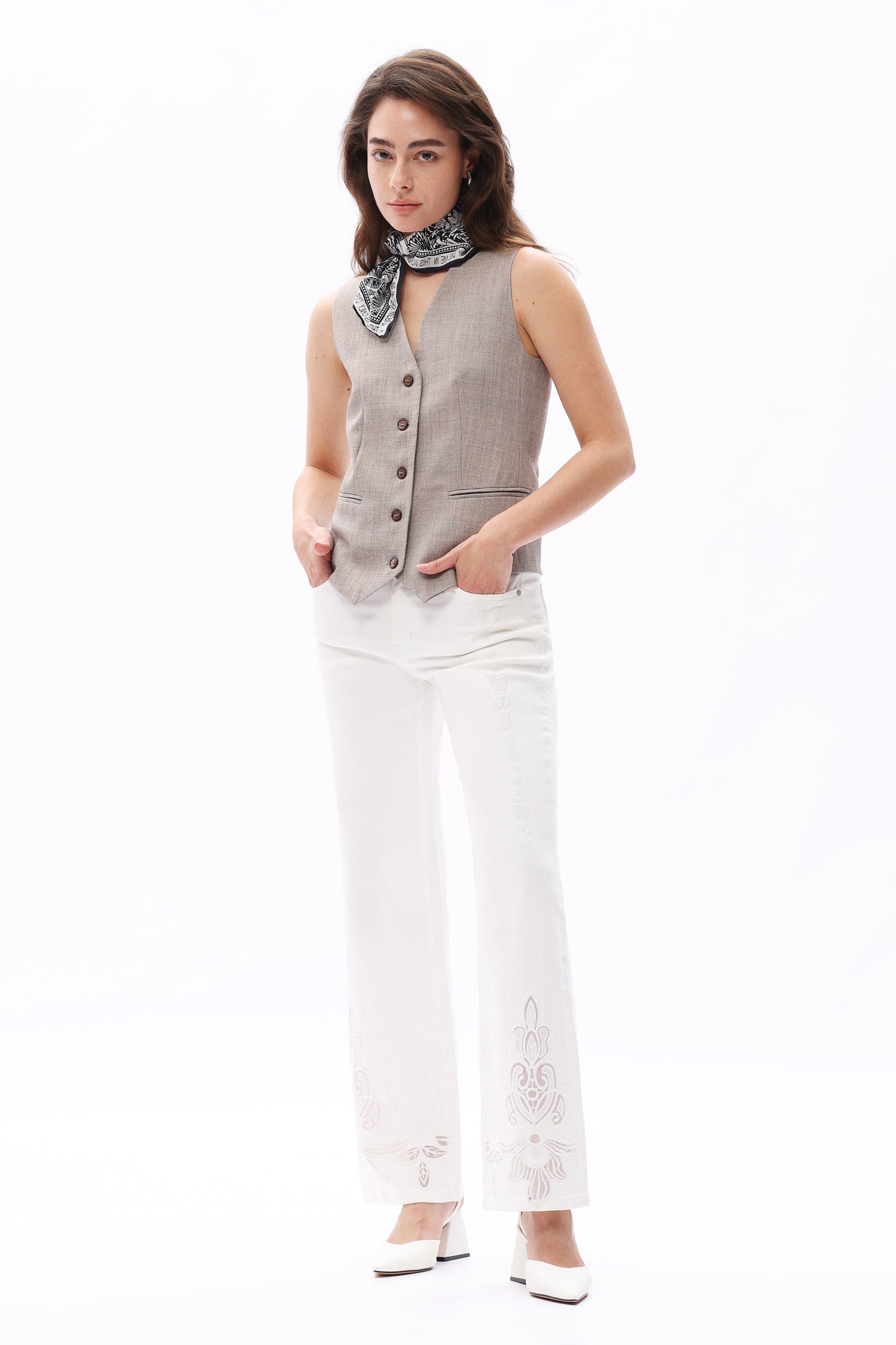 MID RISE STRAIGHT BYT5308 WHITE