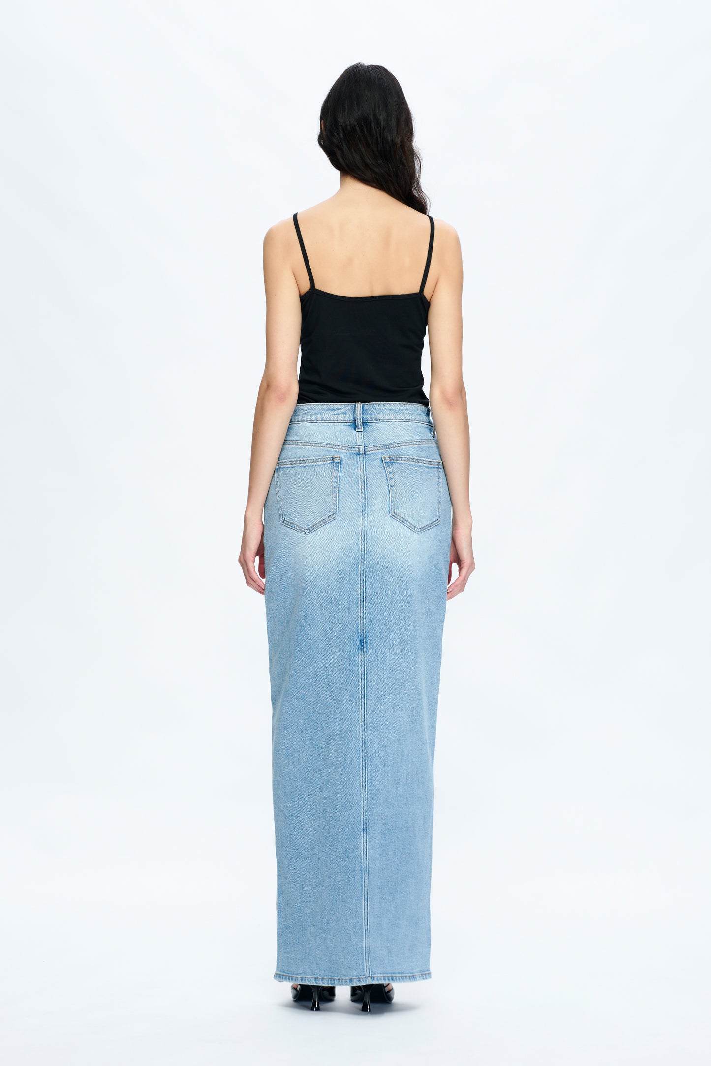 LAUREN MID RISE MAXI SKIRT