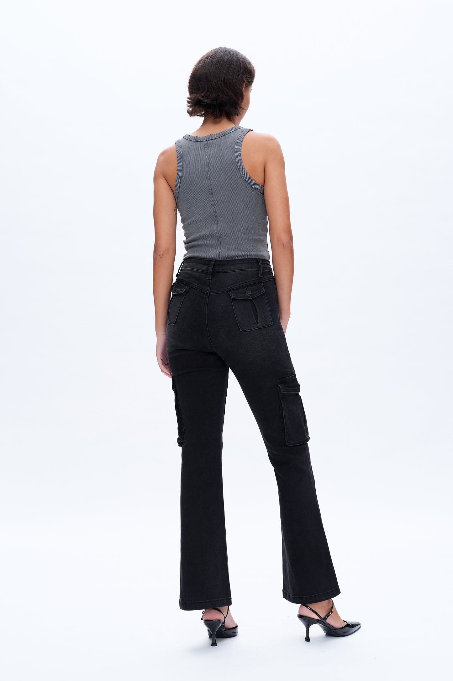 AMY HIGH RISE CARGO FLARED
