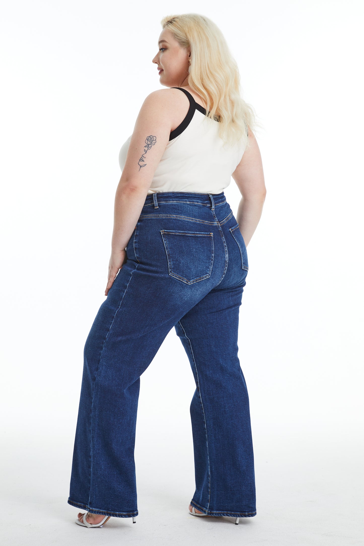 PLUS LINDA HIGH RISE WIDE LEG
