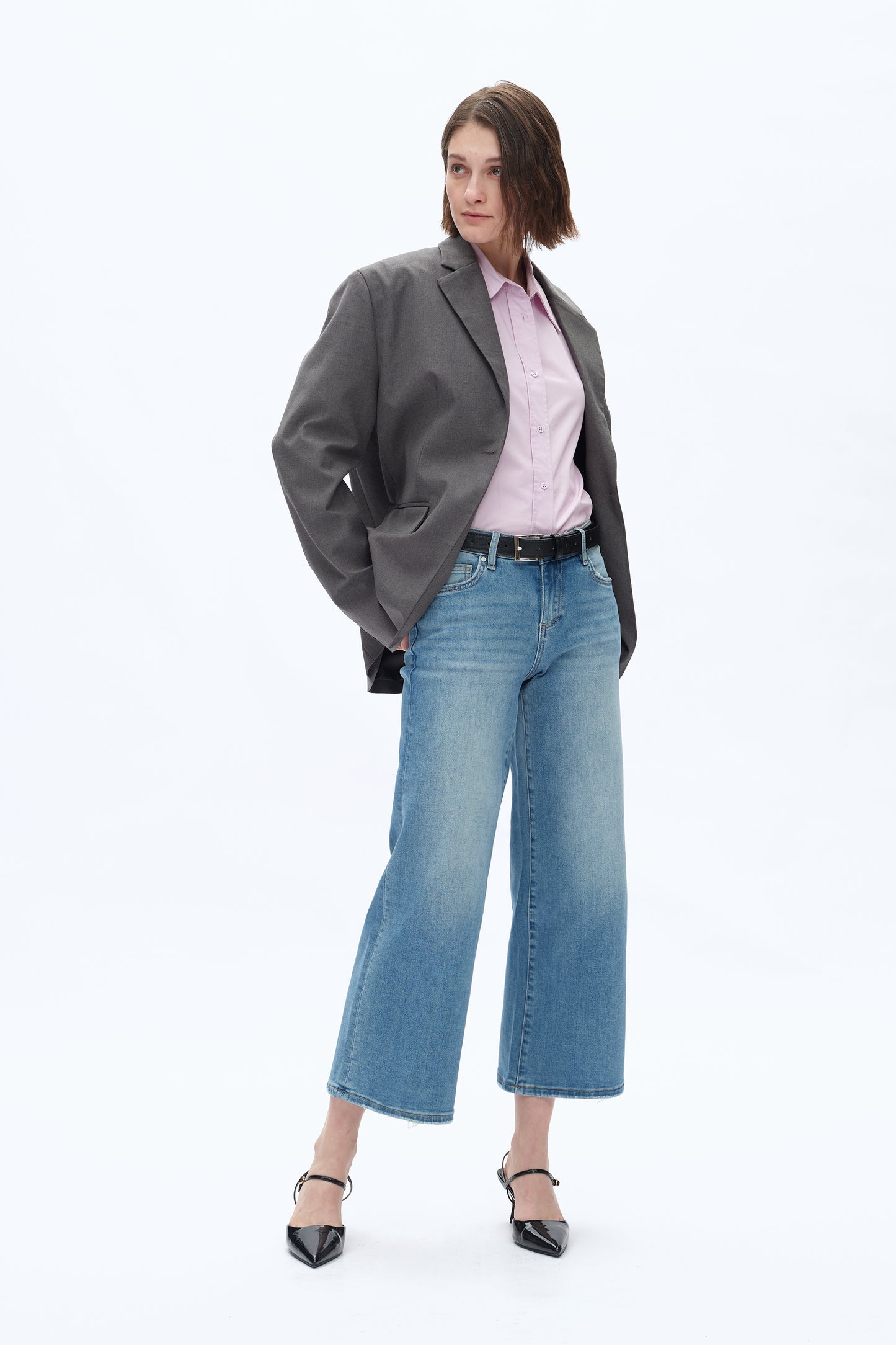 LOW RISE WIDE LEG CROP