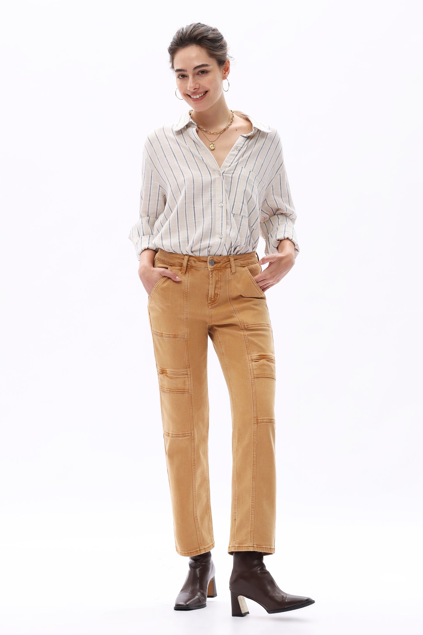 JUDY MID RISE STAIGHT LEG