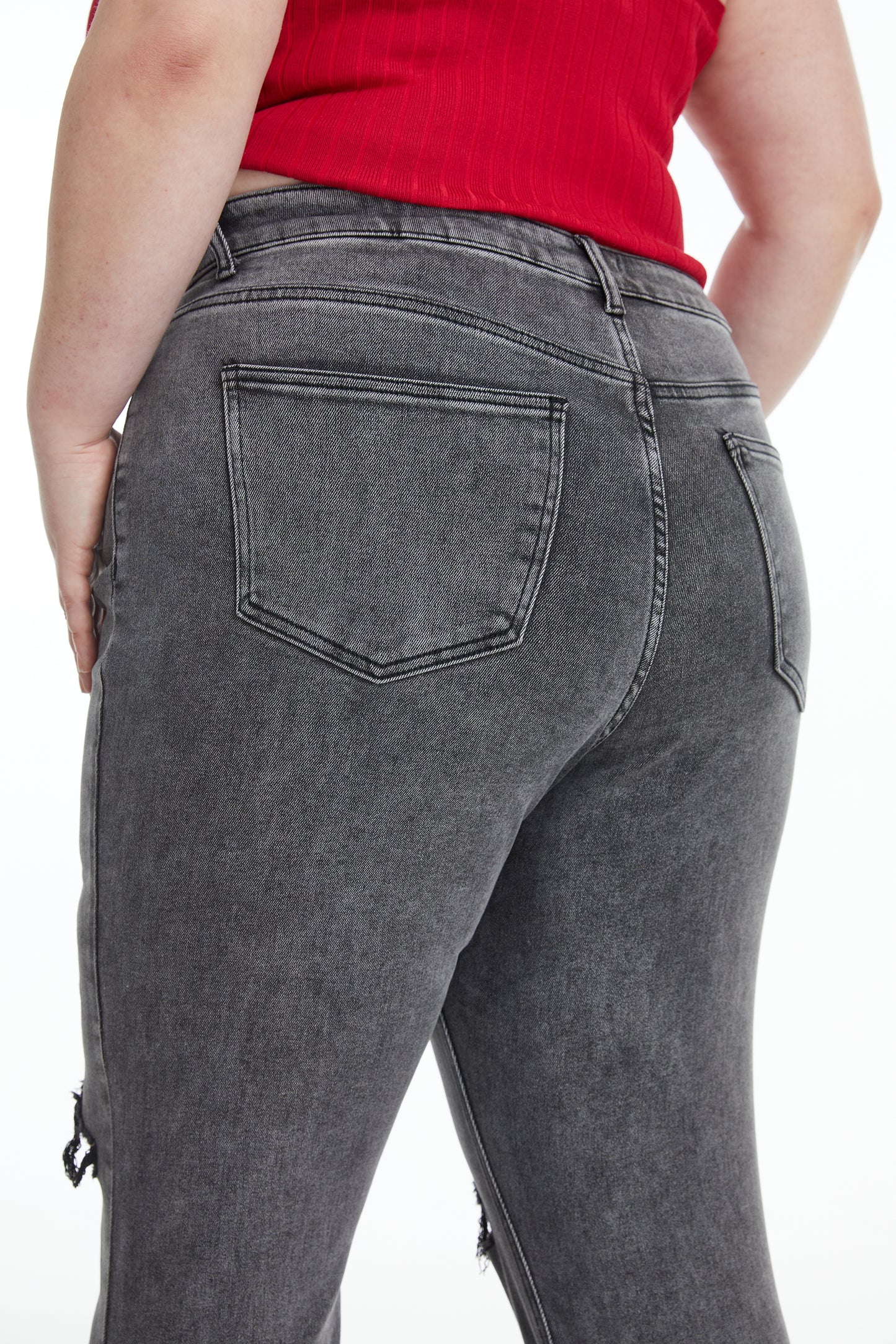 PLUS LAUREN HIGH RISE FLARE