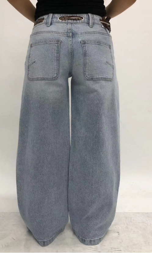 NEW YORK MID RISE WIDE LEG FULL JEANS BYW8417