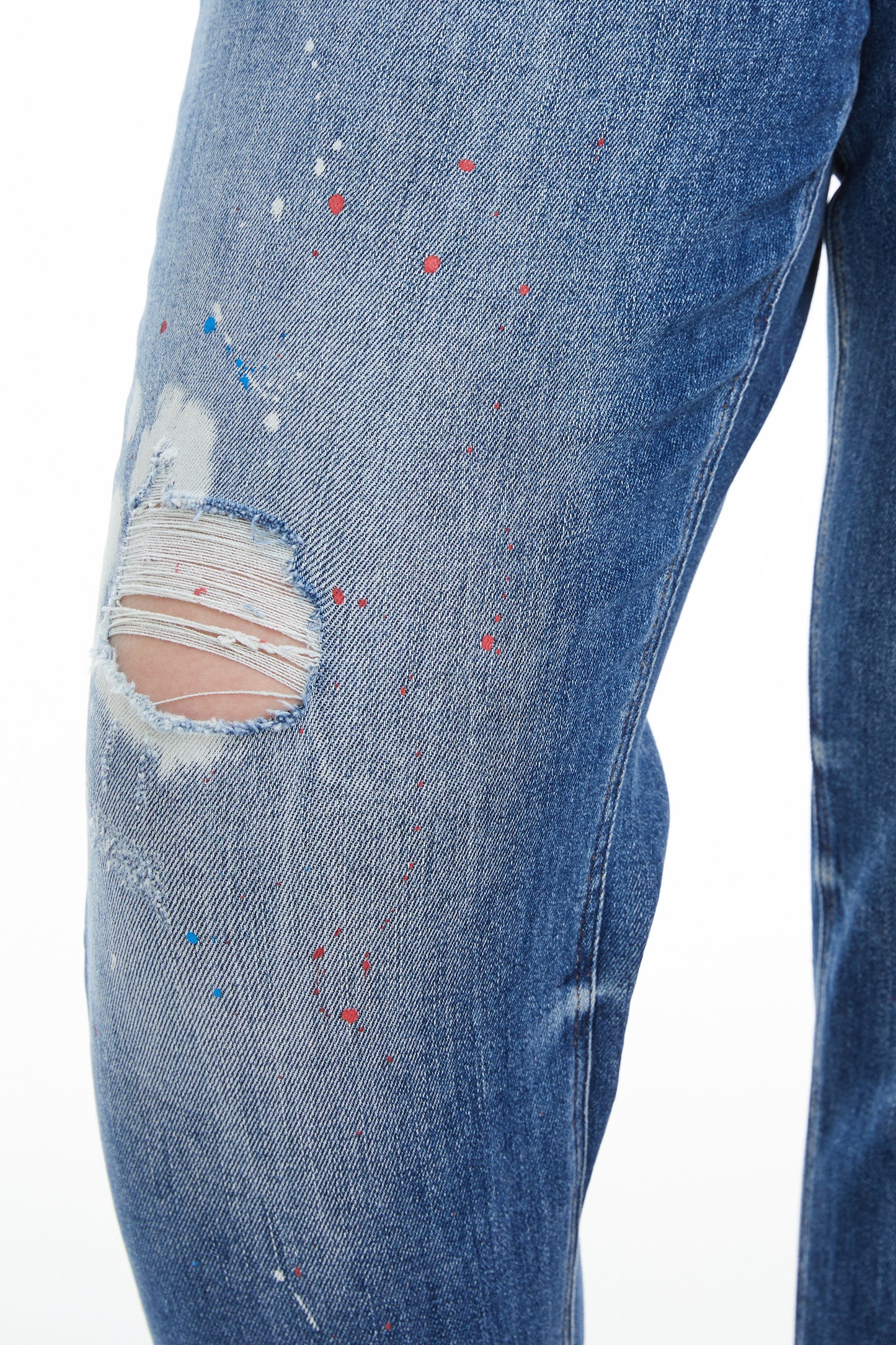 PLUS HIGH RISE PAINTED MOM