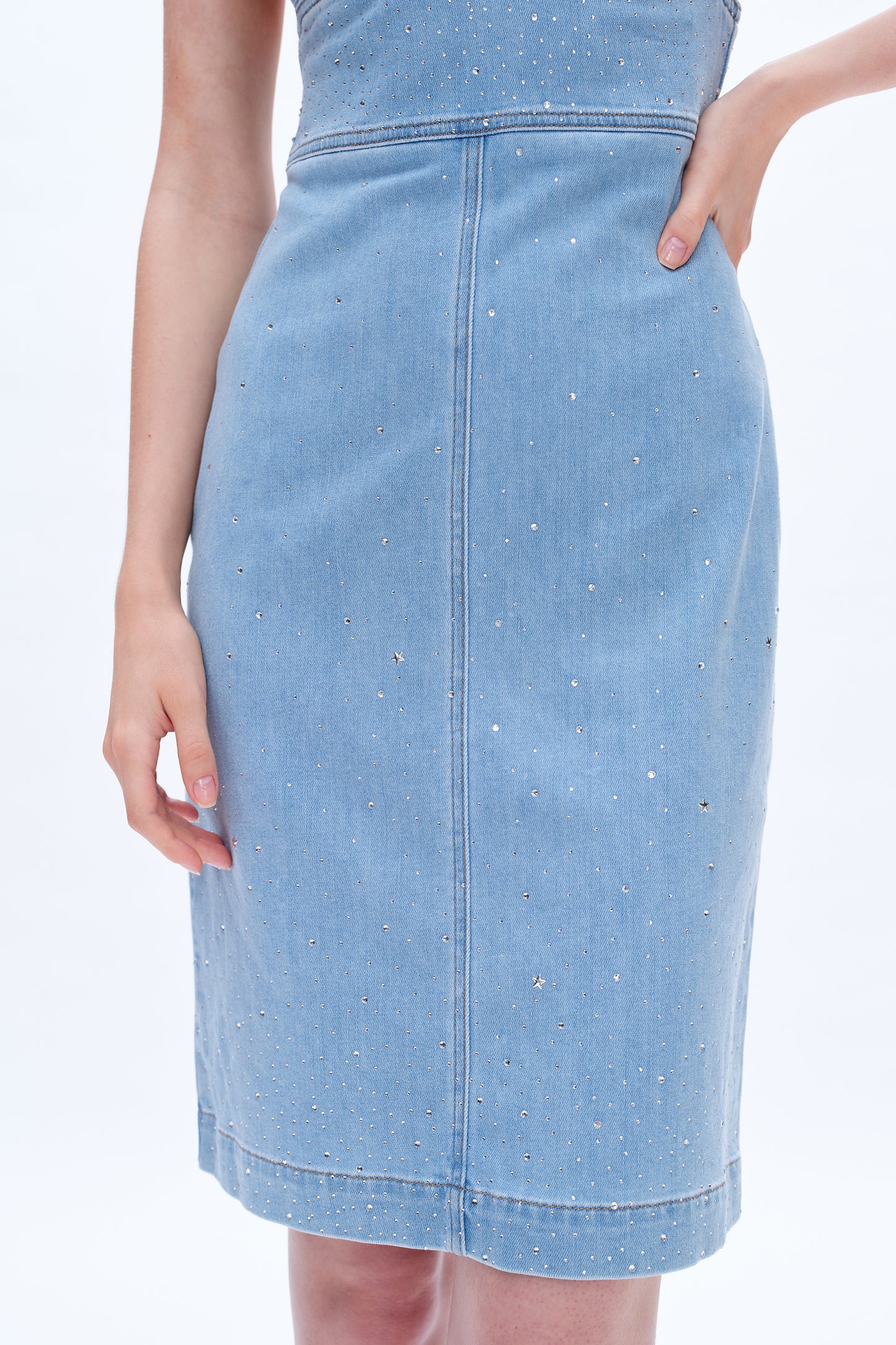 RHINESTONE MIDI DRESS