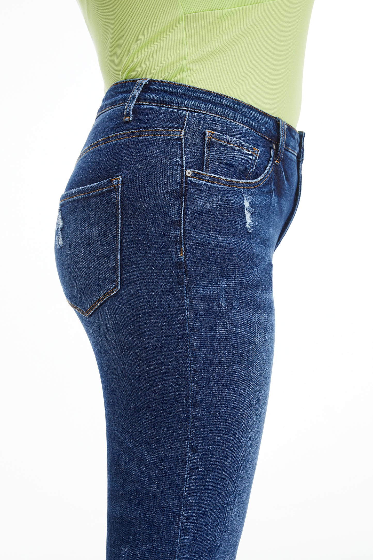 PLUS HIGH RISE TAPERED MOM