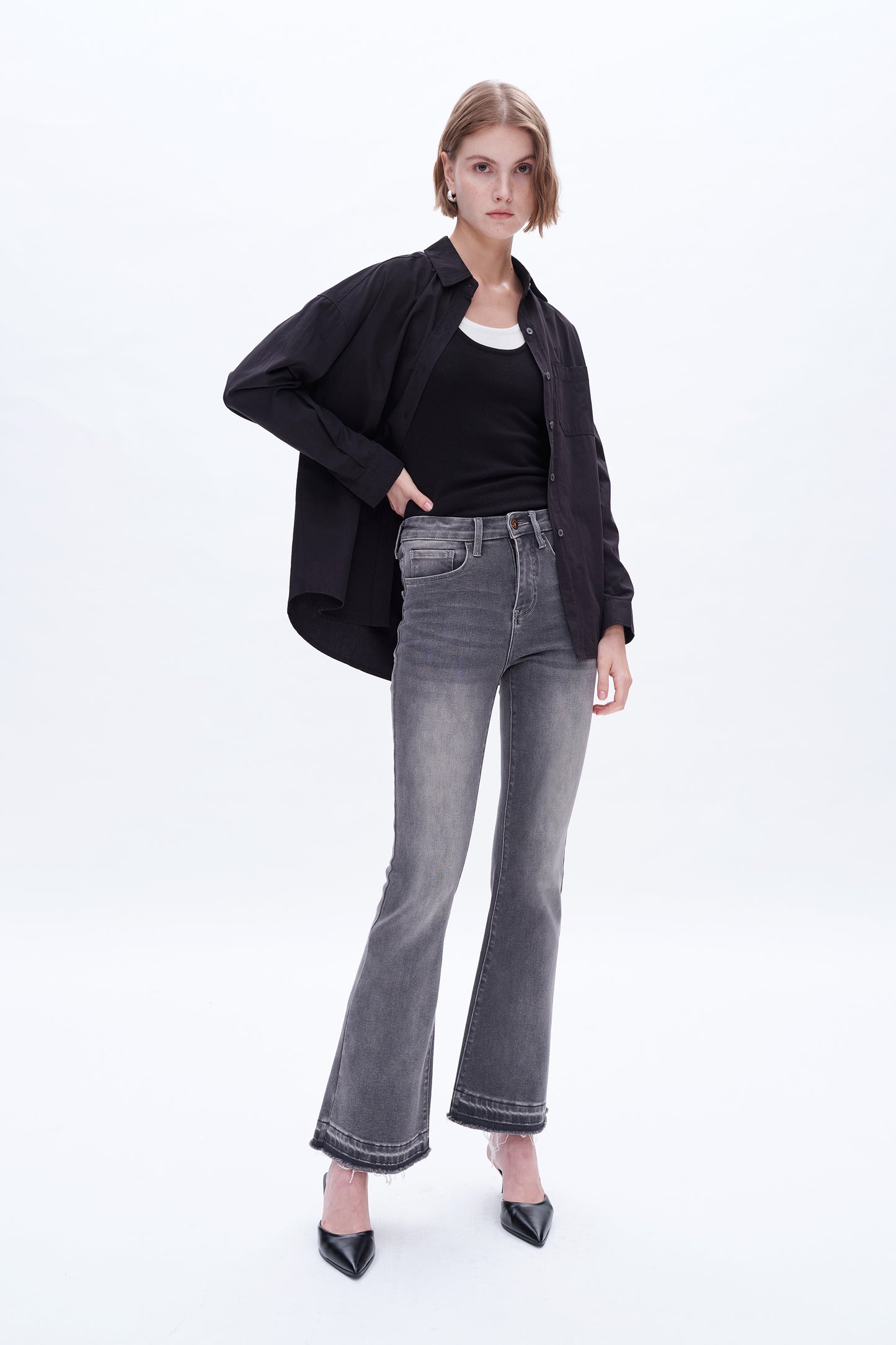 HIGH RISE FLARE LEG