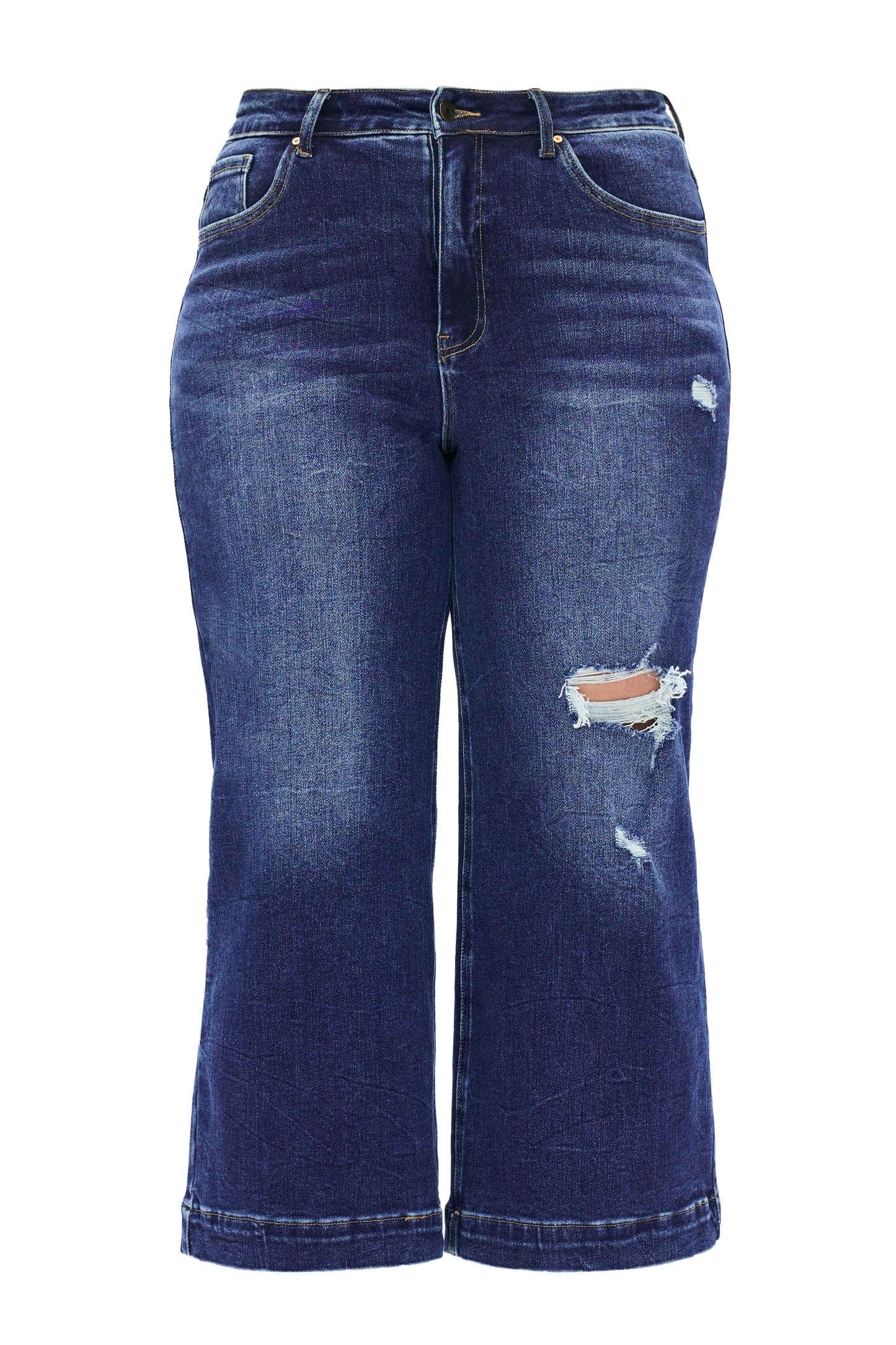 PLUS MID RISE WIDE LEG FLARE