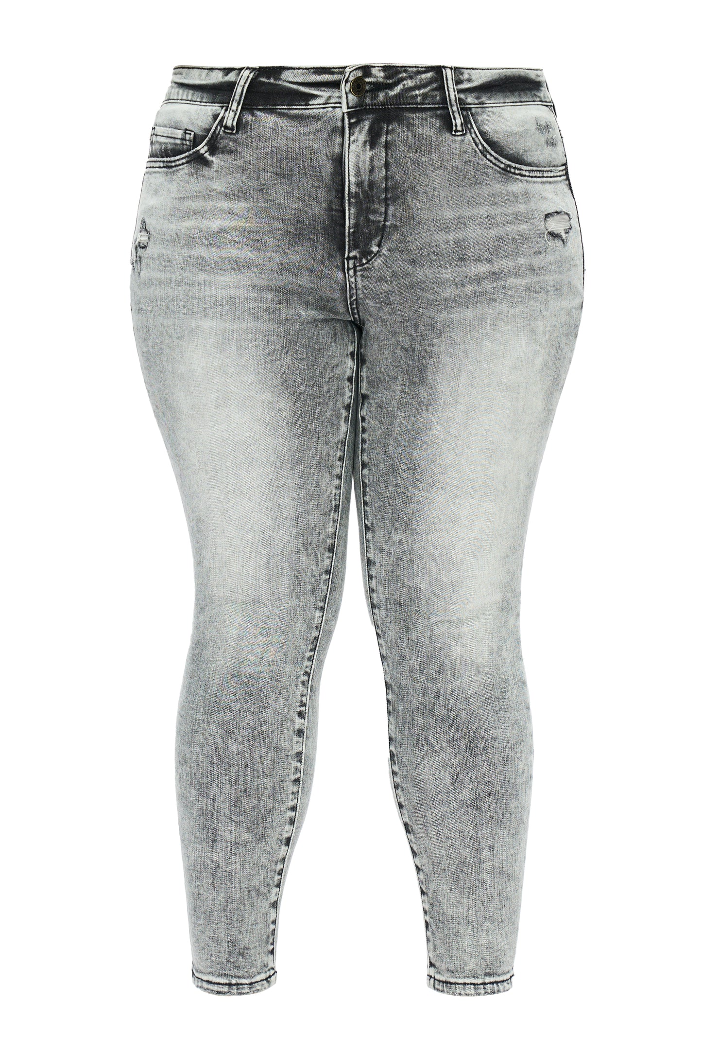 PLUS MIDDLE RISE ANKLE SKINNY