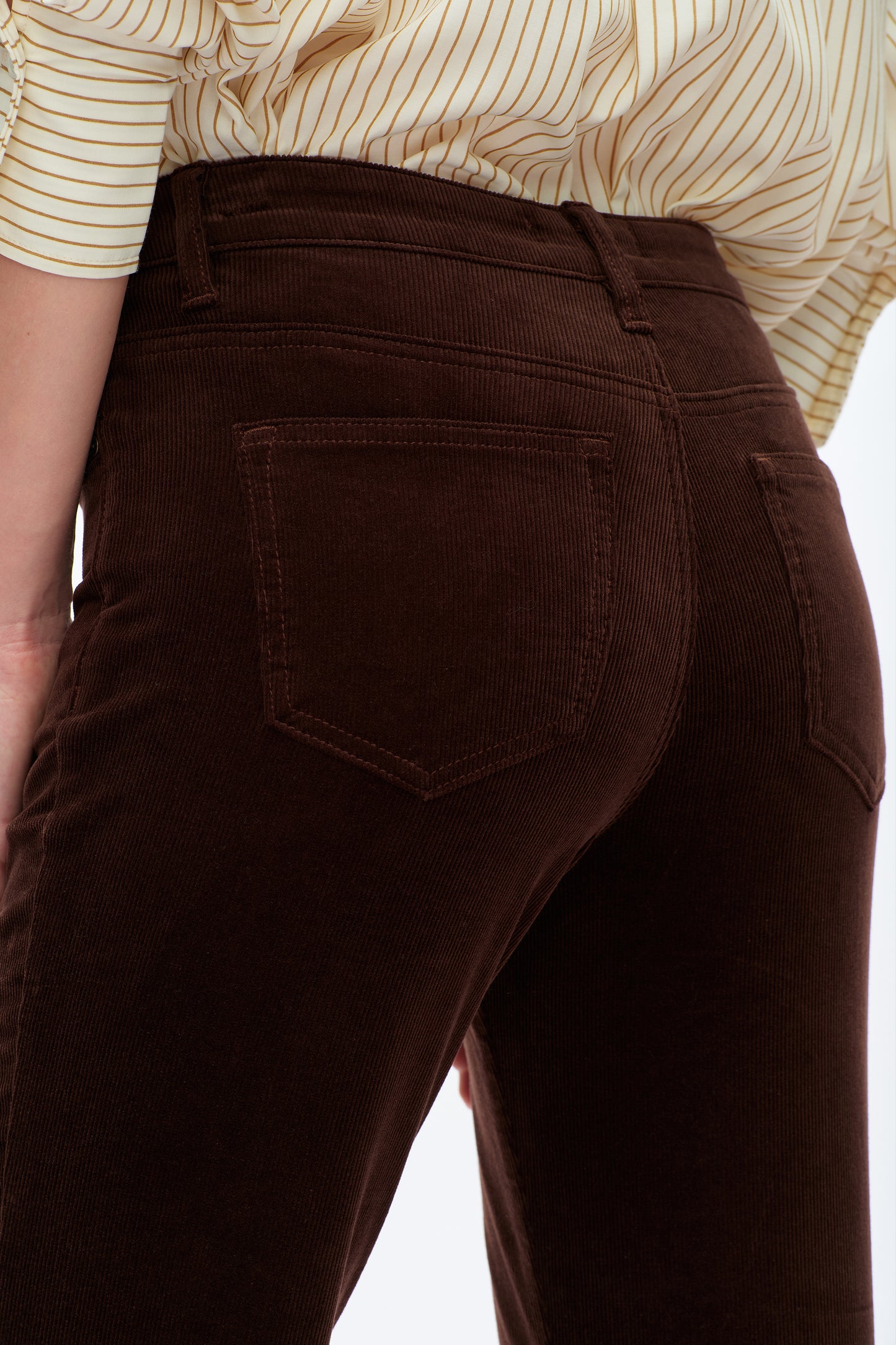 MID RISE CORDUROY FLARED