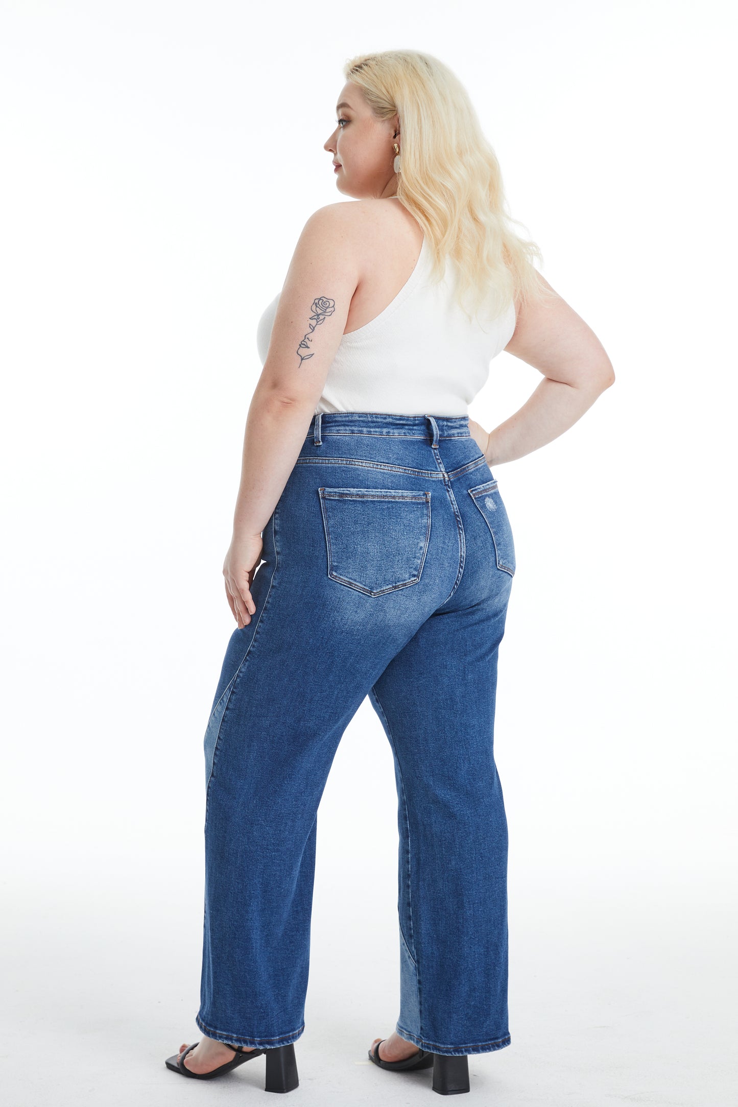 PLUS HIGH RISE WIDE LEG