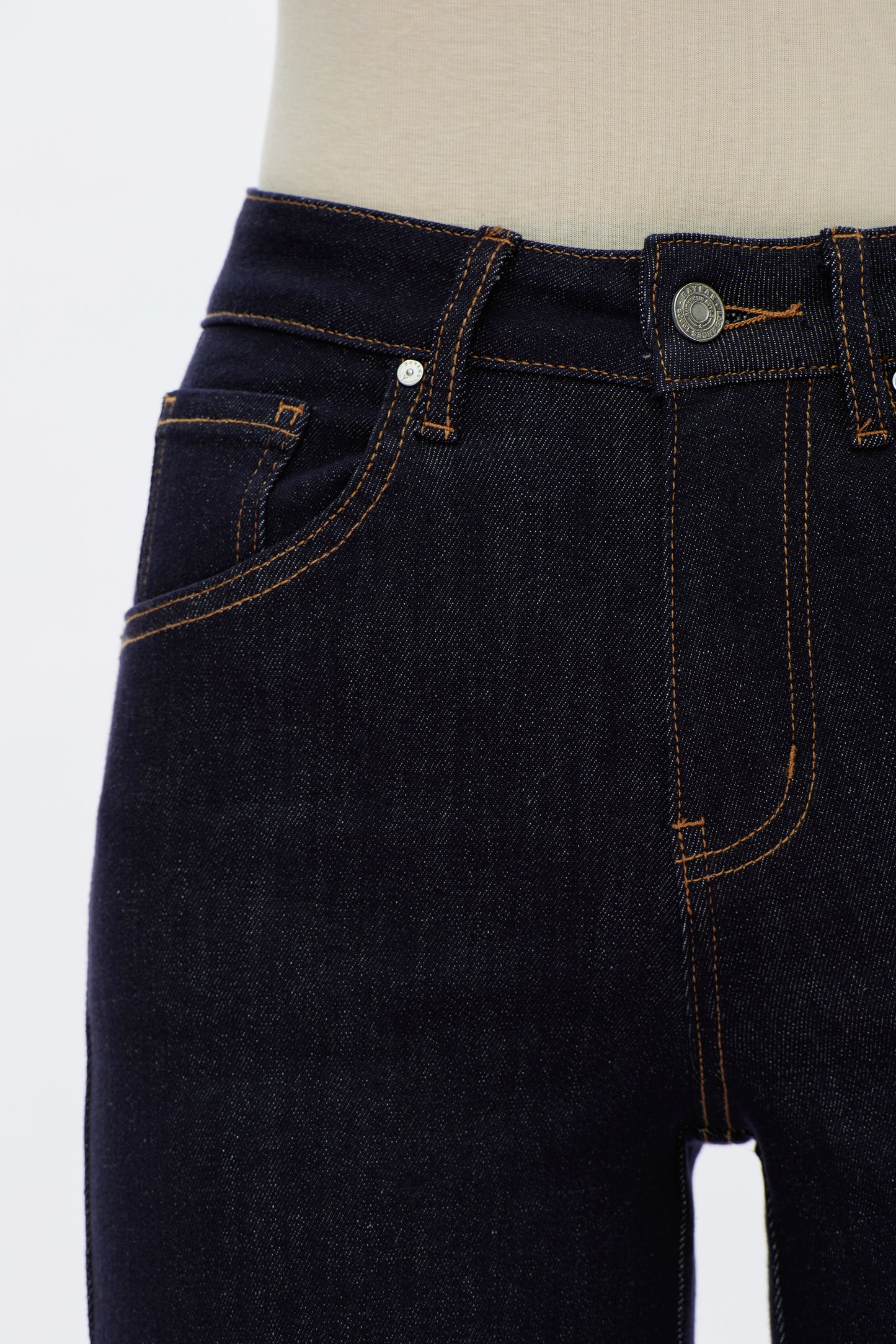 HIGH RISE WIDE LEG ROLLED
