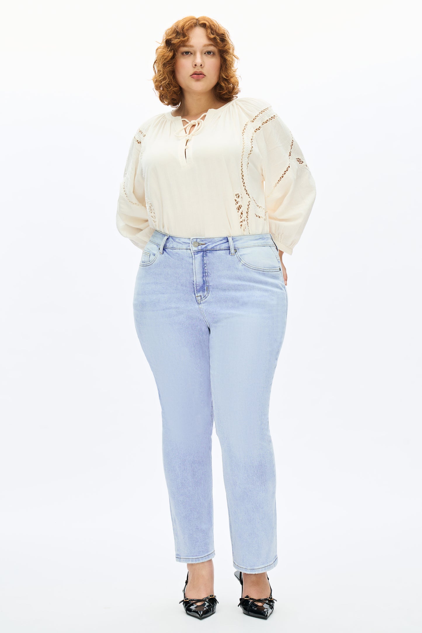 PLUS CAROL HIGH RISE STRAIGHT