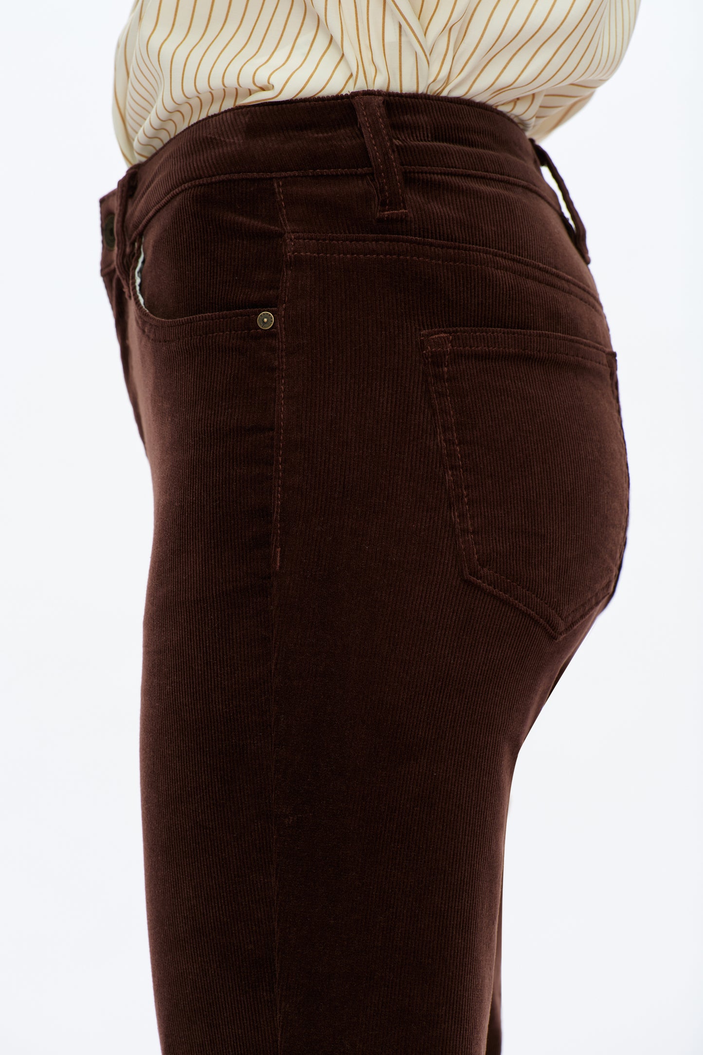 MID RISE CORDUROY FLARED