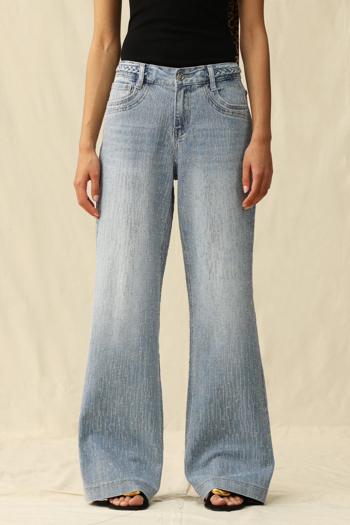 PLUS MID RISE WIDE LEG BYW8309-P