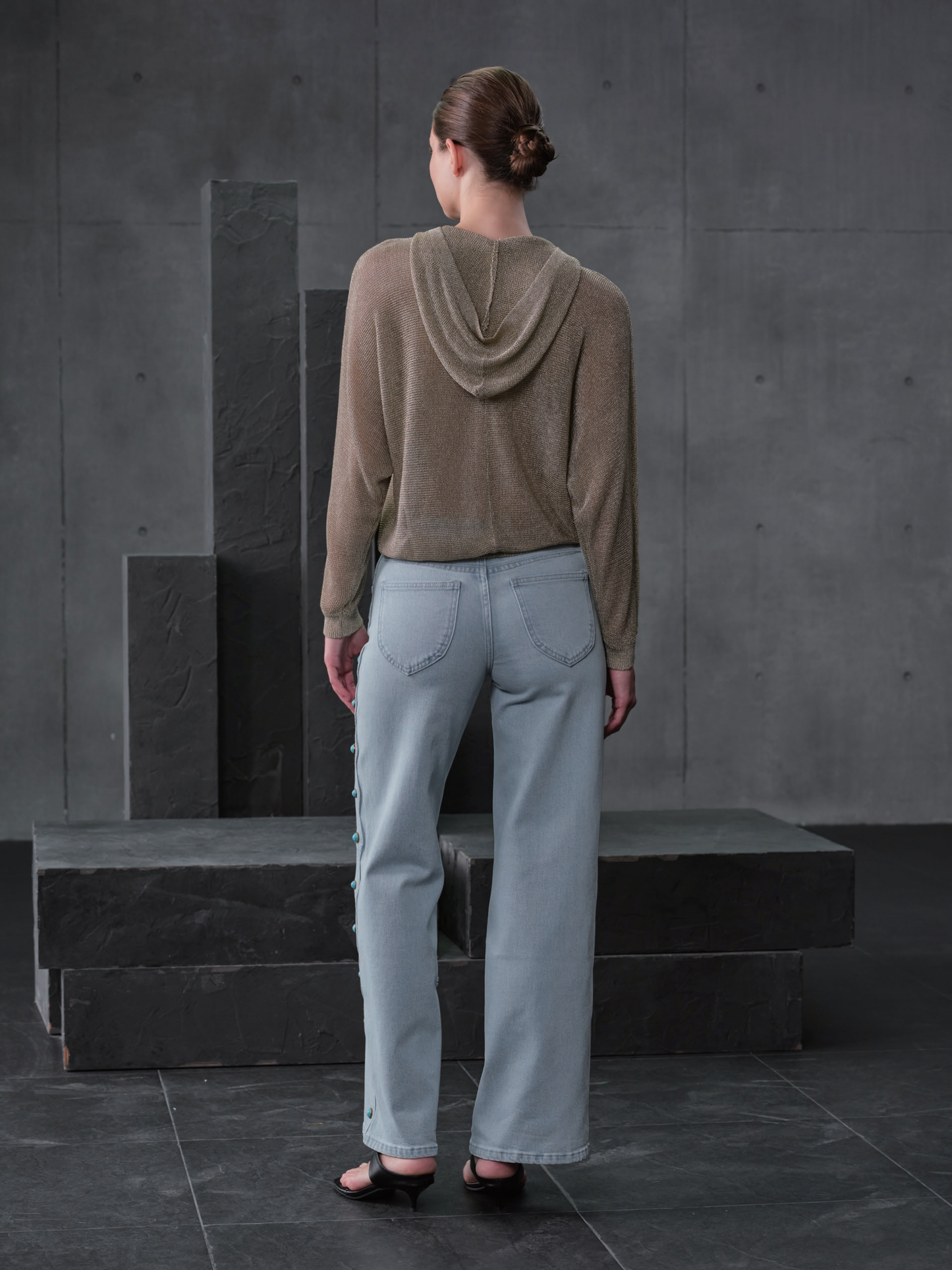 NEW YORK MID RISE WIDE LEG FULL JEANS BYW8407