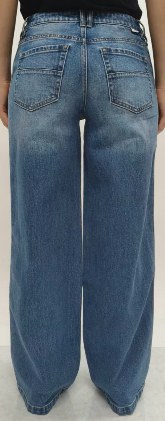 NEW YORK MID RISE WIDE LEG FULL JEANS BYW8408