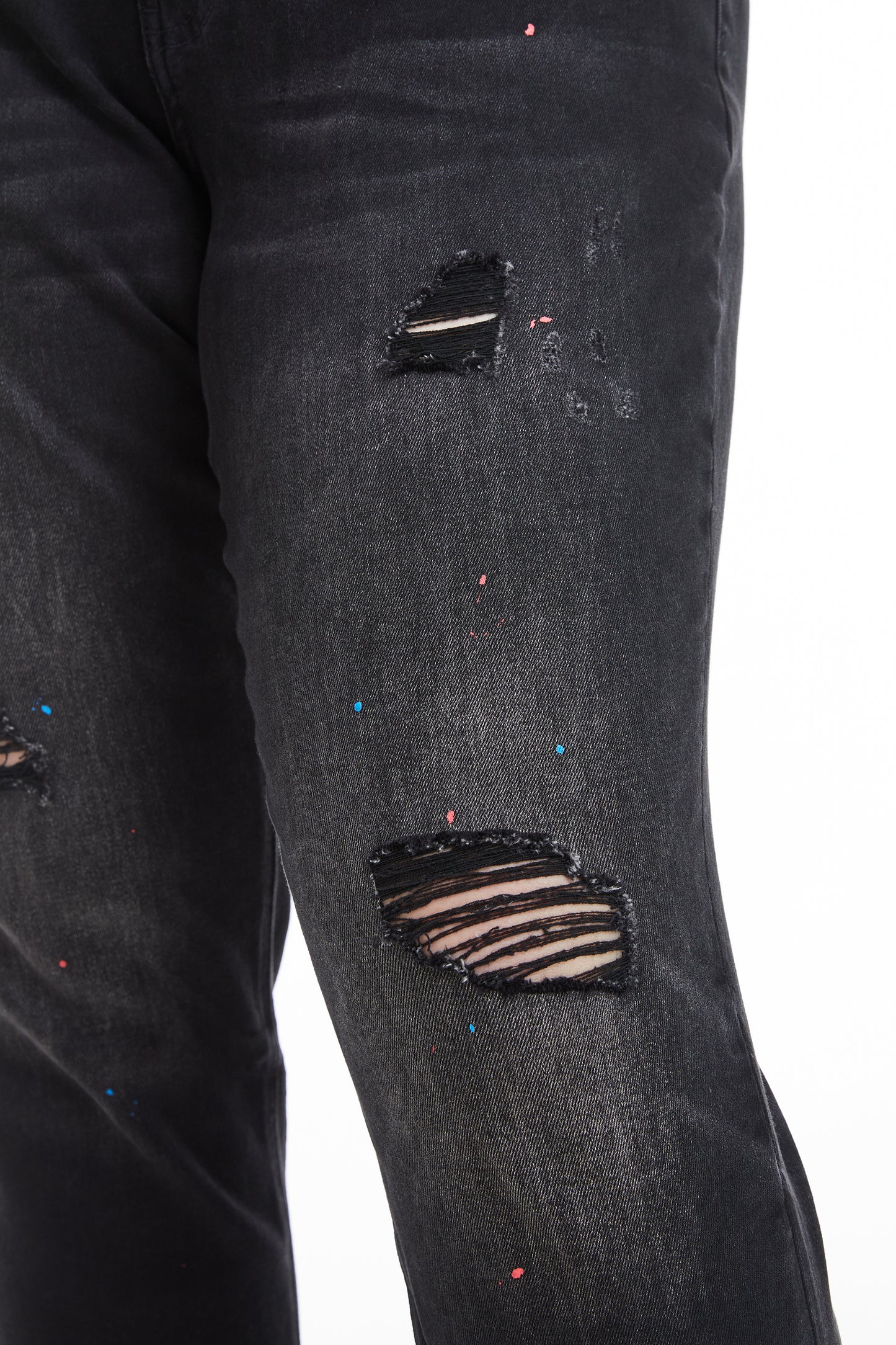 PLUS HIGH RISE PAINTED MOM