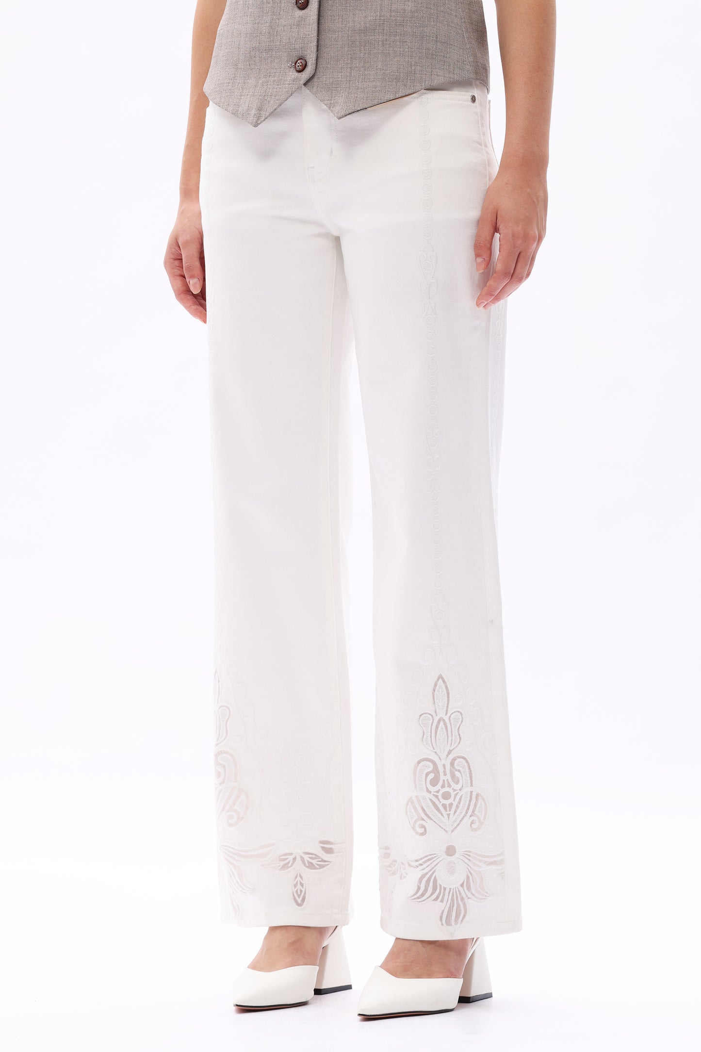 MID RISE STRAIGHT BYT5308 WHITE