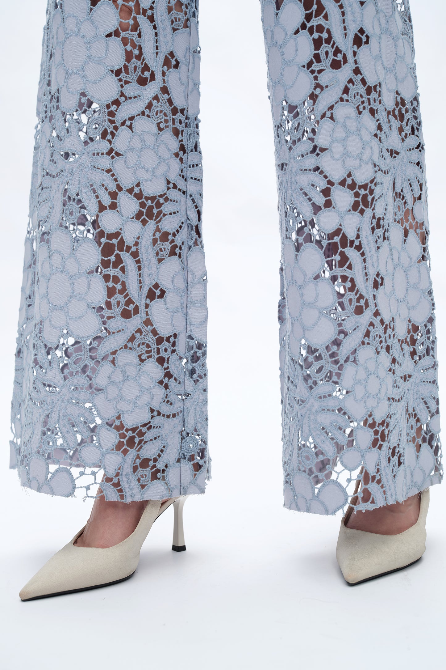 HIGH RISE LACE WIDE LEG