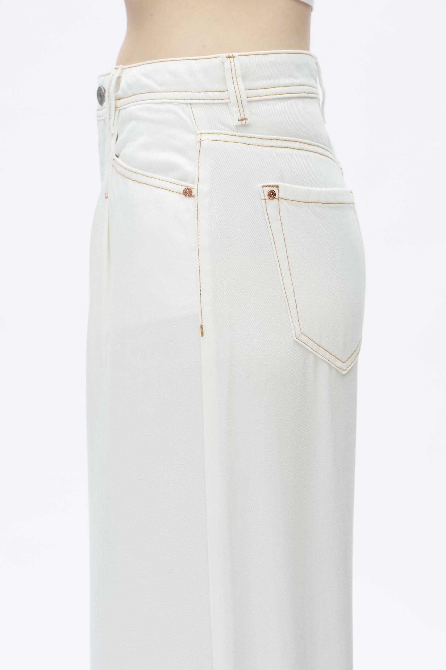 HIGH RISE PLEATED WIDE LEG