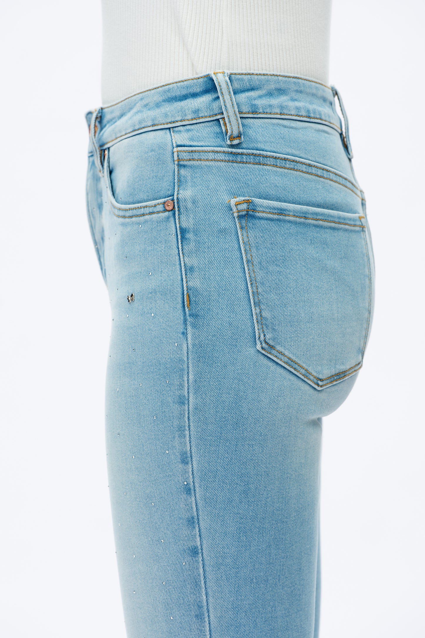 PLUS HIGH RISE BOOTCUT DENIM JEANS