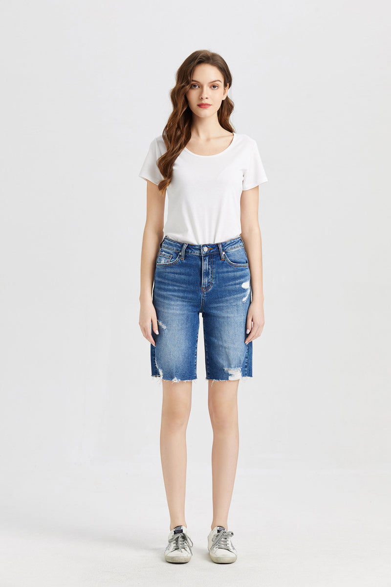 HIGH RISE BERMUDA SHORTS