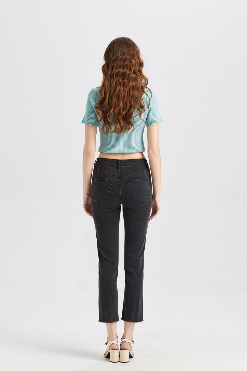 MID RISE STRAIGHT LEG