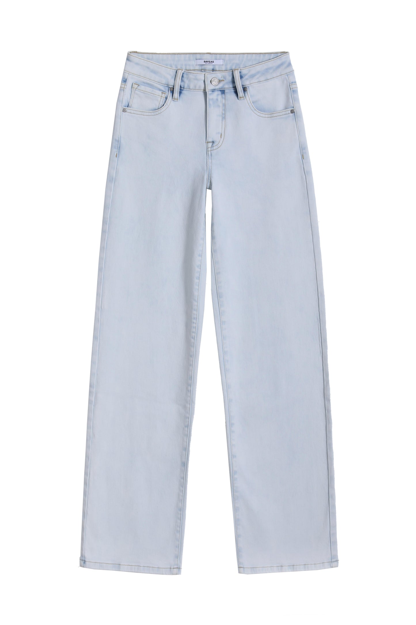 ZEPHYRINE MID RISE WIDE LEG BYW8119 LIGHT BLUE