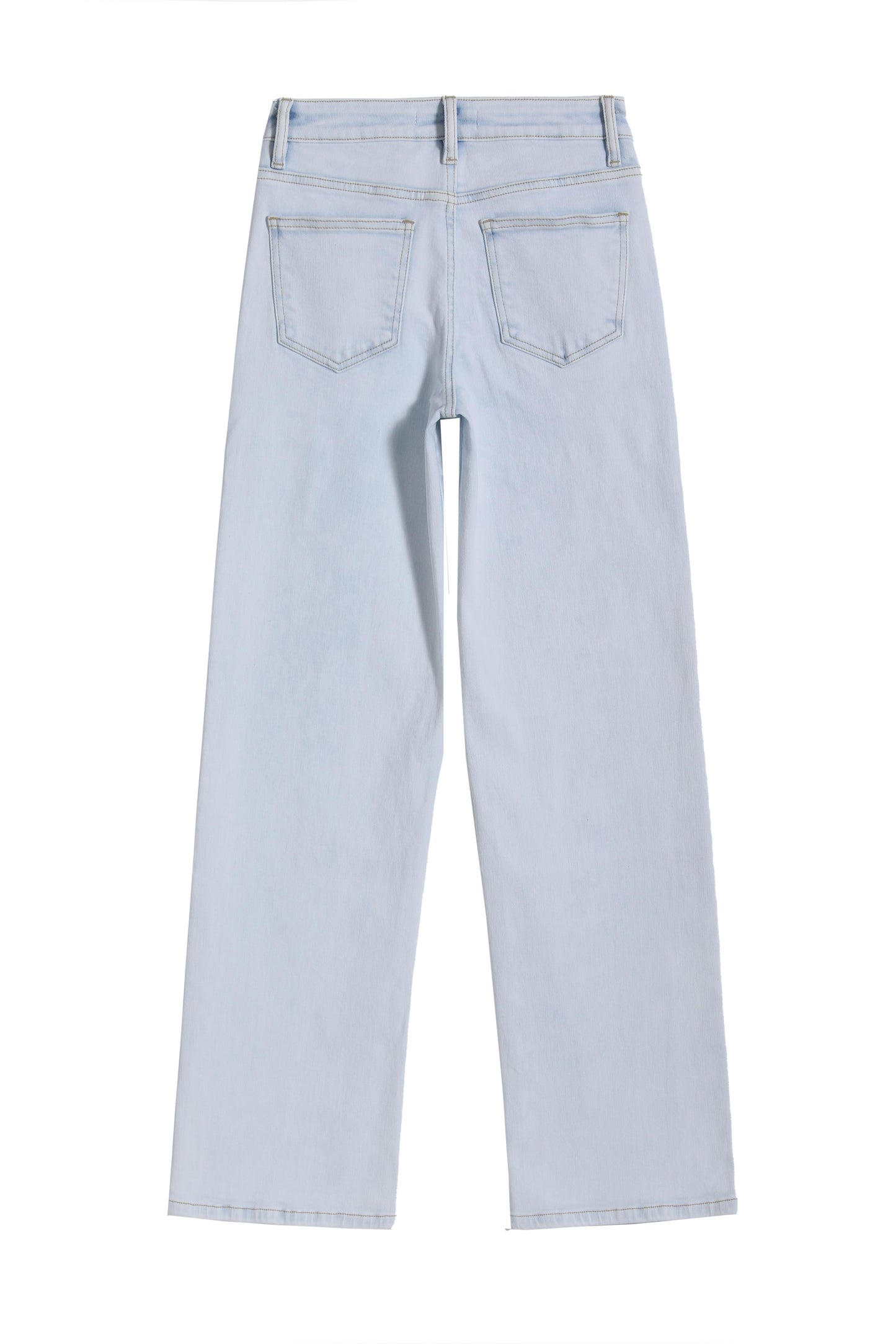 ZEPHYRINE MID RISE WIDE LEG BYW8119 LIGHT BLUE