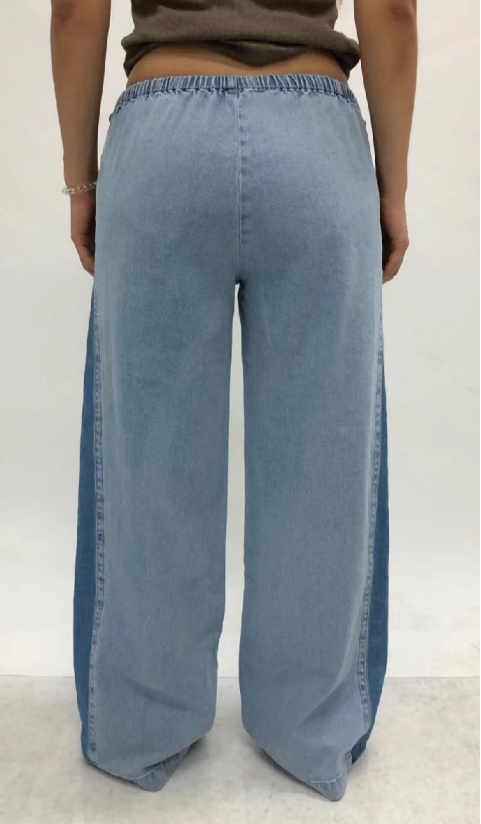 NEW YORK M-HIGH RISE DROPPEDCROTCH WIDE LEG FULL JEANS BYW8412