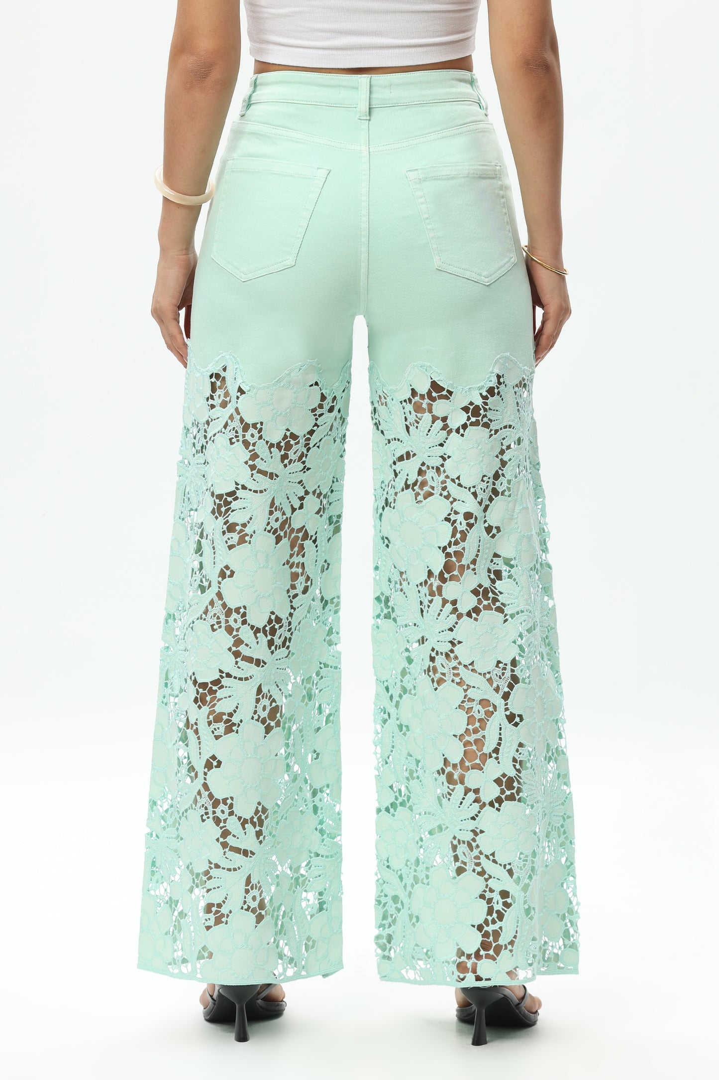 FLORA SUPER HIGH RISE WIDE LEG JEANS