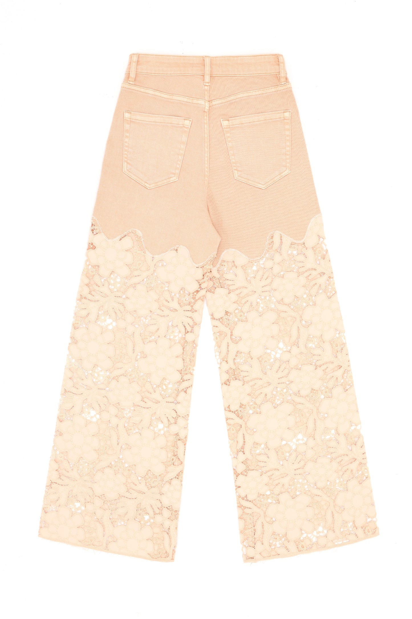 FLORA HIGH RISE WIDE LEG BYW8194 (BYCK007) APRICOT