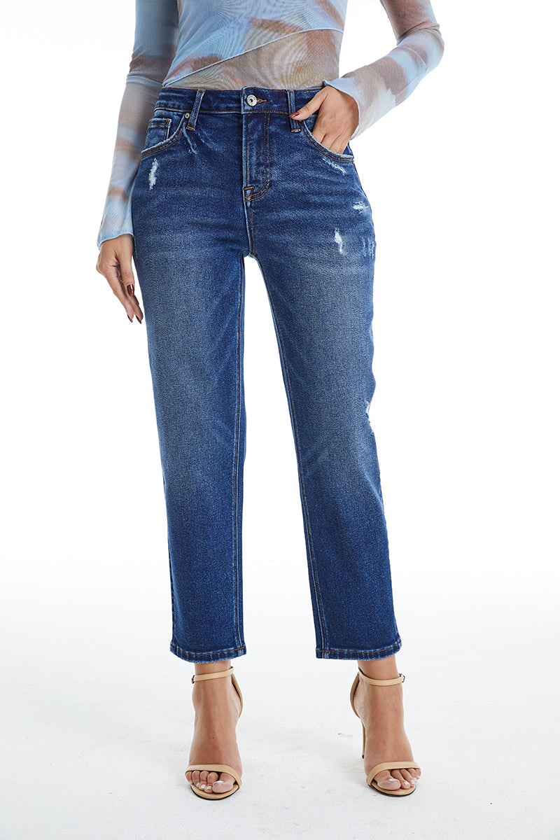 HIGH RISE TAPERED MOM