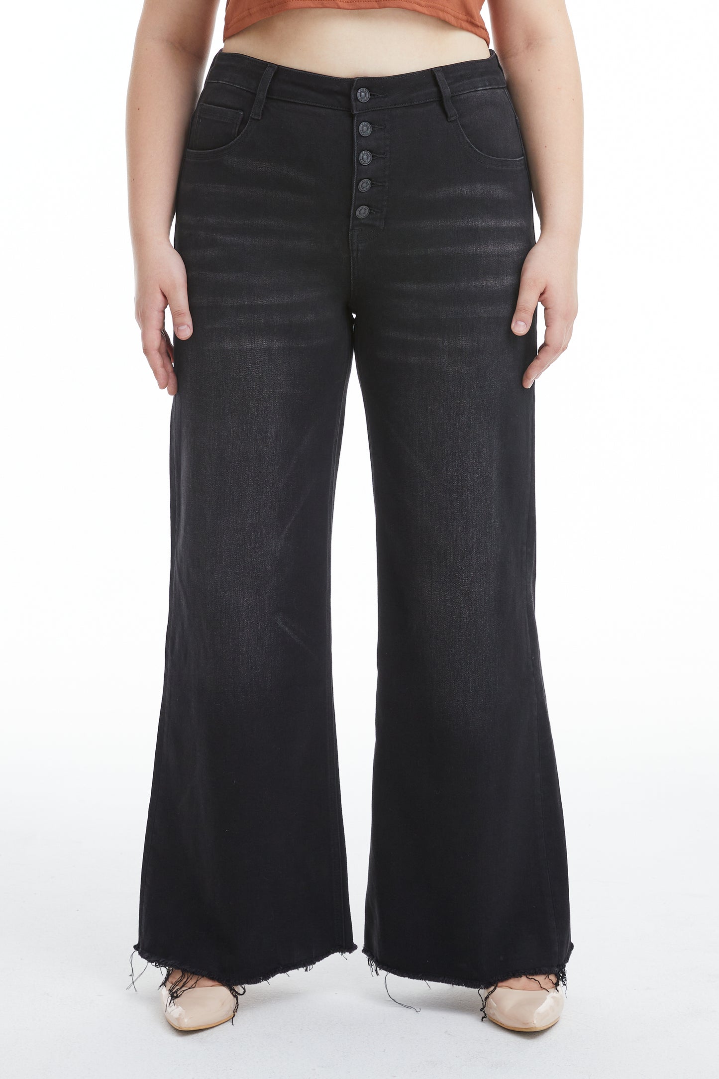 PLUS HIGH RISE WIDE LEG