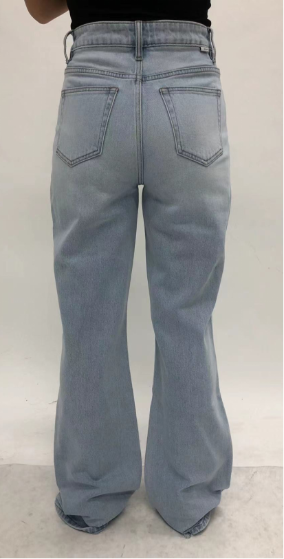 HONG KONG SUPER HIGH RISE STRAIGHT ANKLE CUFFED JEANS BYT5364