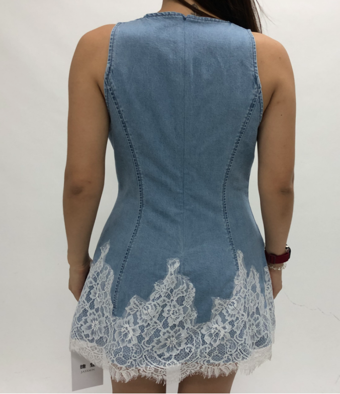 SEOUL SLEEVELESS DENIM DRESS BYK7096