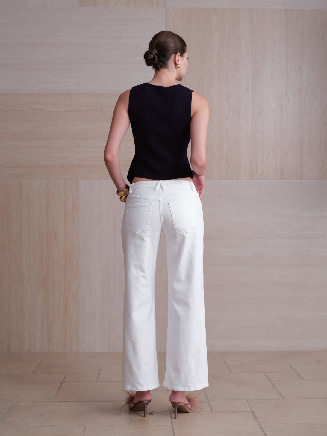 NEW YORK LOW RISE WIDE LEG FULL JEANS CLOUD REALM BYW8444