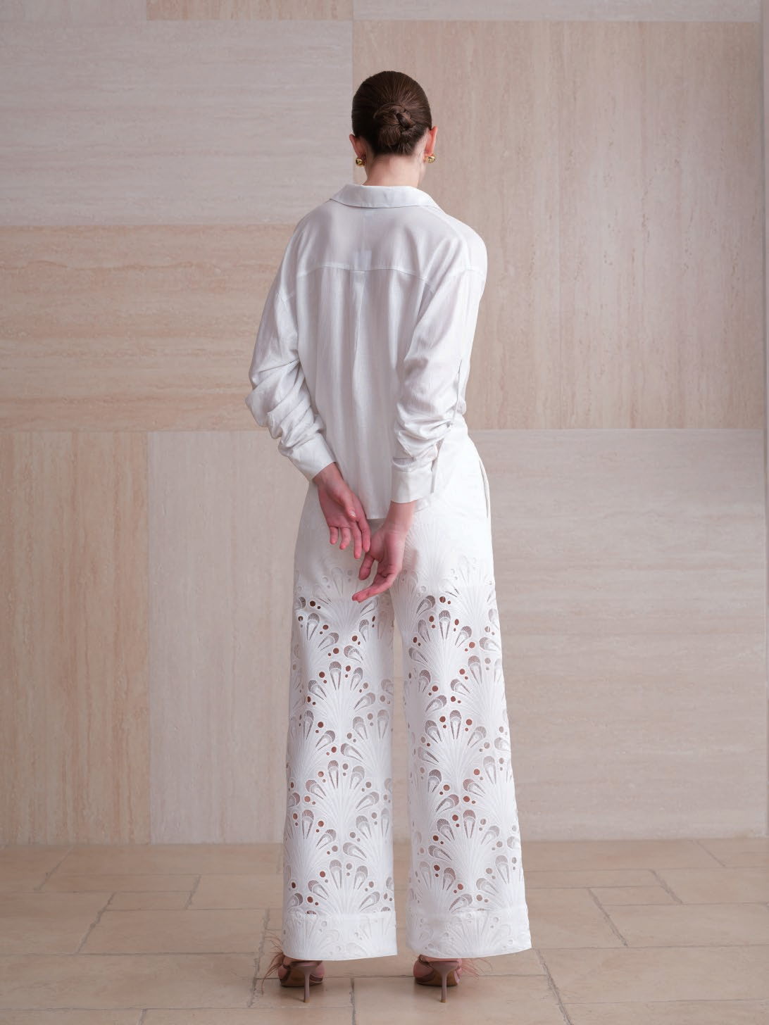 NEW YORK SUPER HIGH RISEFLARED WIDE LEGFULL PANT BYW8449