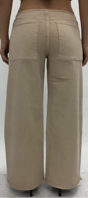 NEW YORK MID RISE WIDE LEG FULL PANTS BYW8434