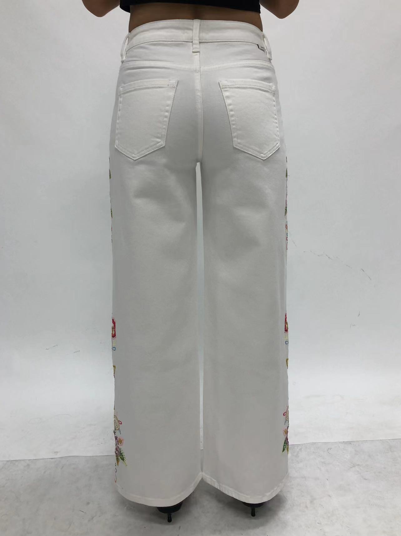 NEW YORK M-HIGH RISE WIDE LEG FULL PANTS BYW8446