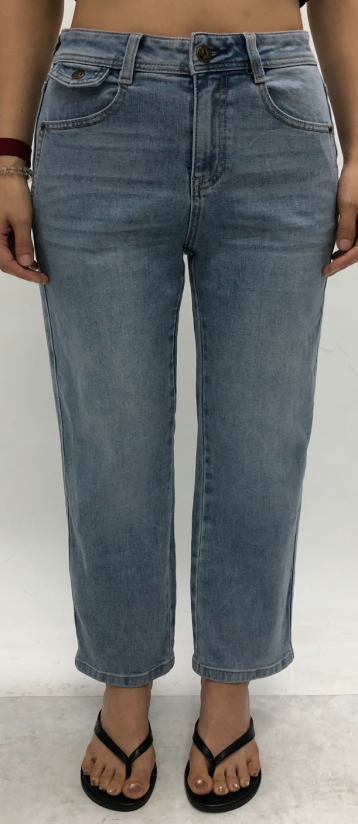 HONG KONG HIGH RISE STRAIGHT CROPPED JEANS BYT5356