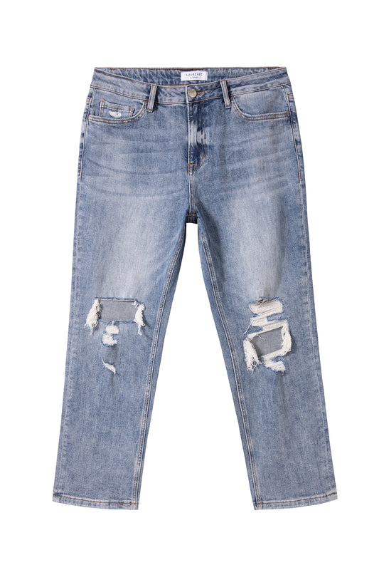 MID RISE STRAIGHT BYT5302-P (LV1024-P) LIGHT BLUE