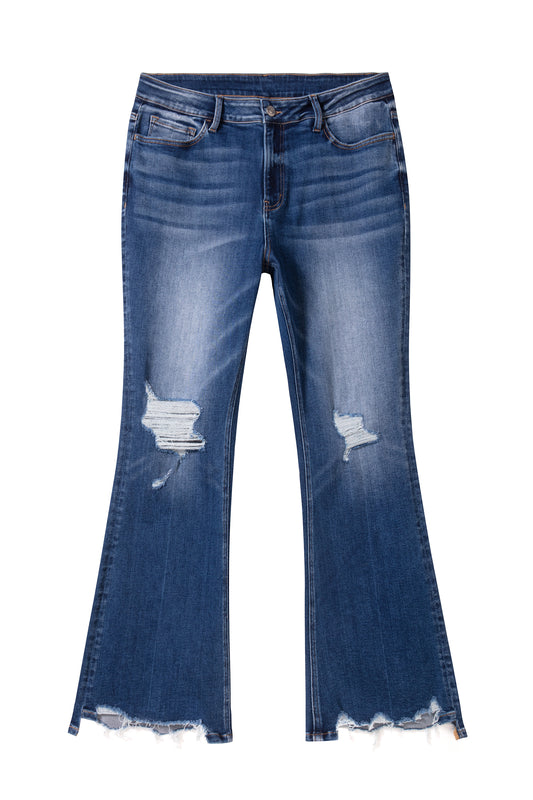 MID RISE FLARE BYF1219-P (LV1163-P) MEDIUM BLUE