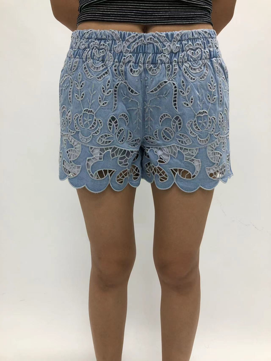 MIAMI HIGH RISE DENIM SHORTS BYH6162