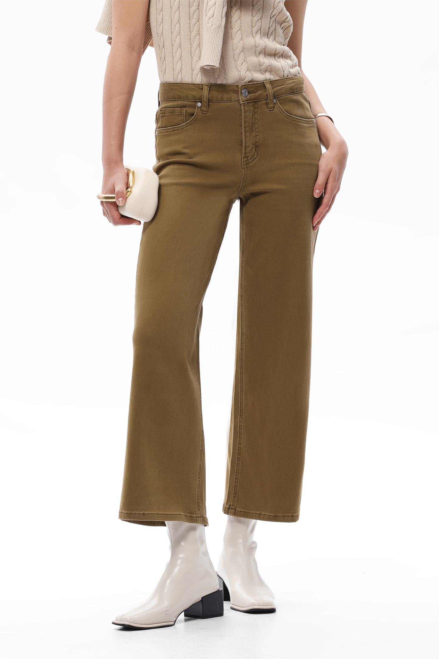 MID RISE STRAIGHT BYT5198 CAMEL