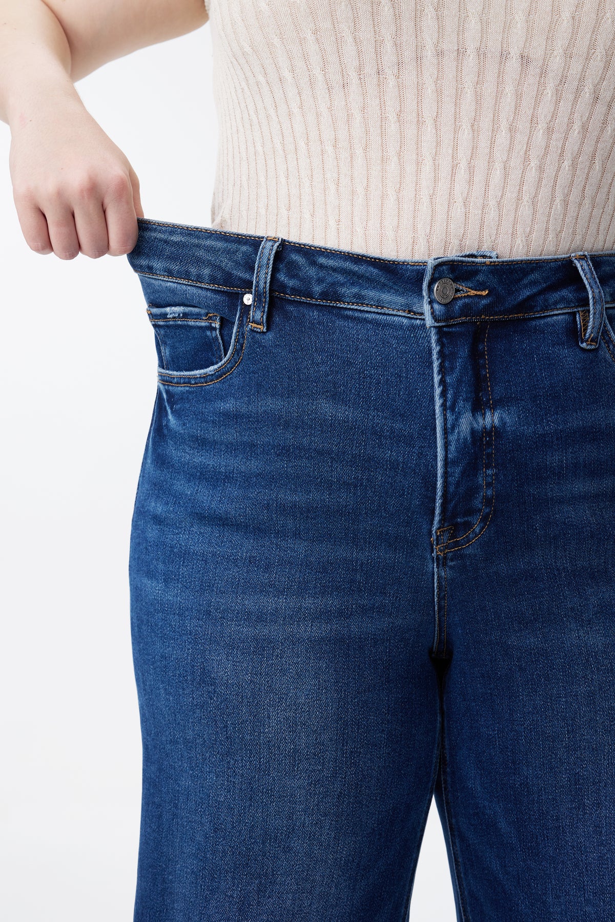 PLUS LISA MID RISE WIDE LEG