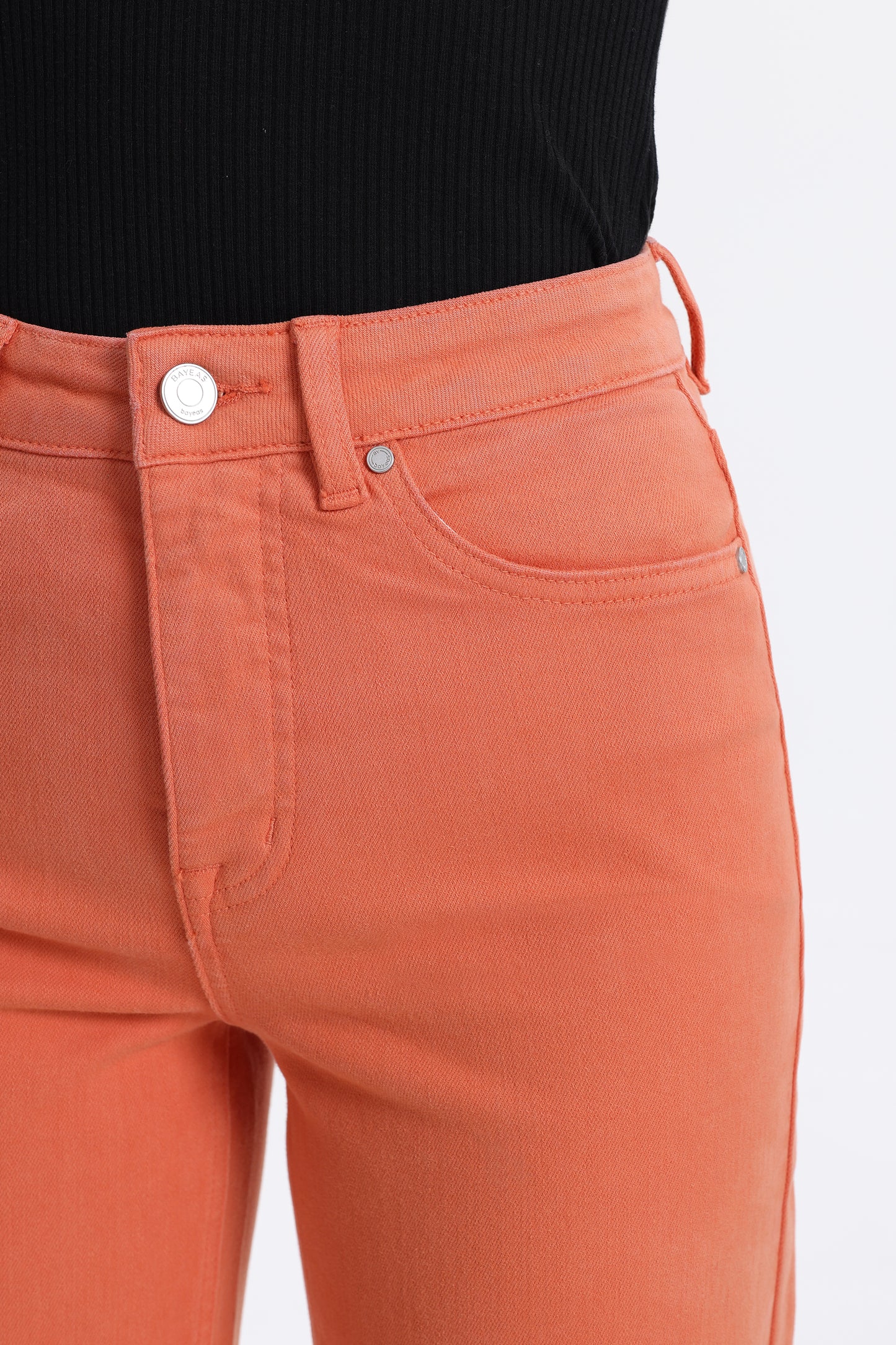 HIGH RISE WIDE LEG BYW8015 BURNT ORANGE