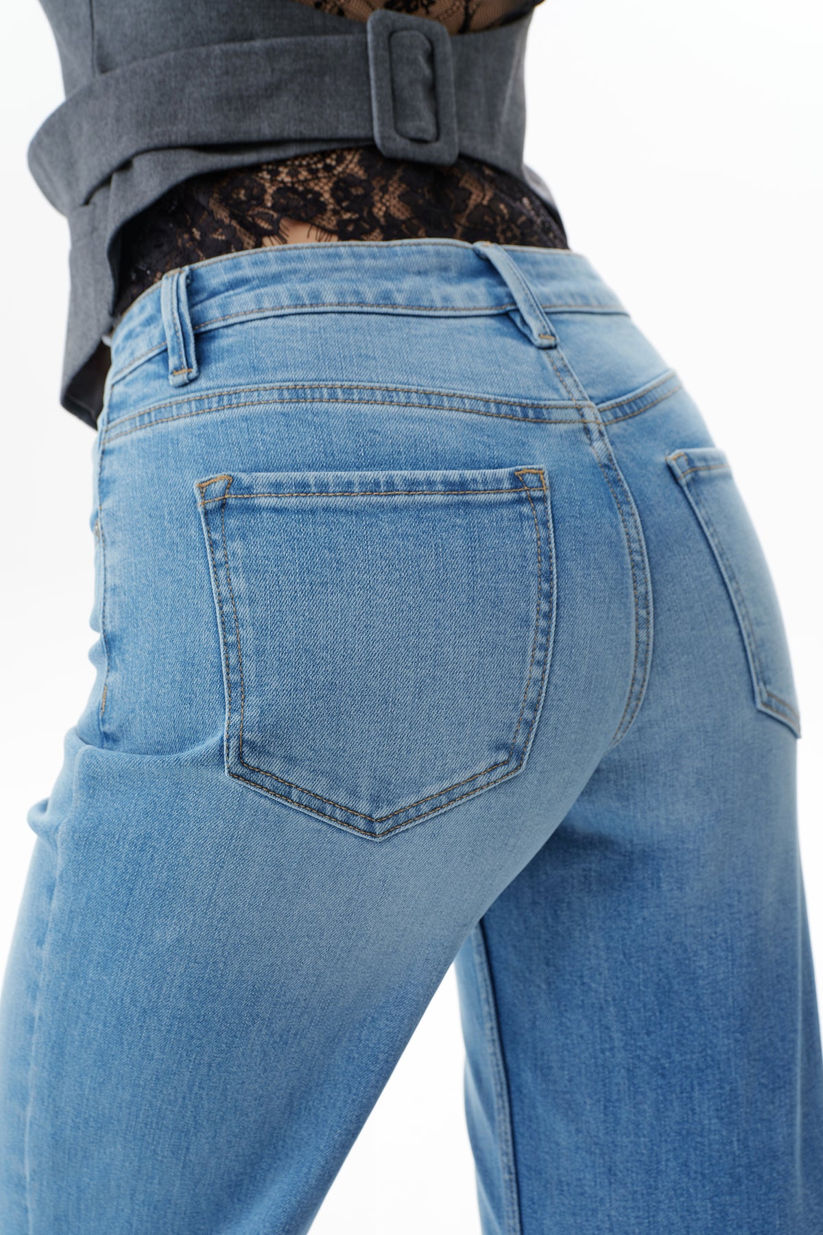 ZEPHYRINE MID RISE WIDE LEG